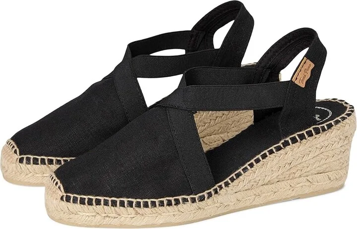 Toni Pons Ter Women's Shoes Black Linen : EU 35 (US Women's 5) M, Textile