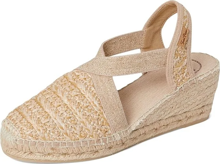 Toni Pons Terra-NZ Women's Wedge Shoes Natural : EU 39 (US Women's 8-8.5) M, Textile - Image 5