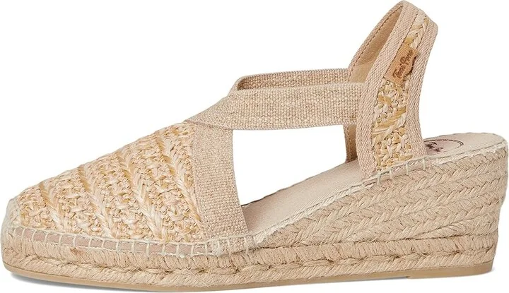 Toni Pons Terra-NZ Women's Wedge Shoes Natural : EU 39 (US Women's 8-8.5) M, Textile - Image 6