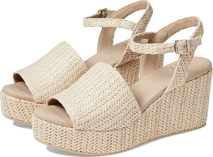 Toni Pons Triana Women's Wedge Shoes Ecru : EU 40 (US Women's 9) M, Textile