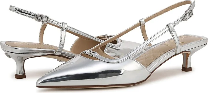 Toni Slingback Pointed Toe Kitten Heel Pump - Image 8