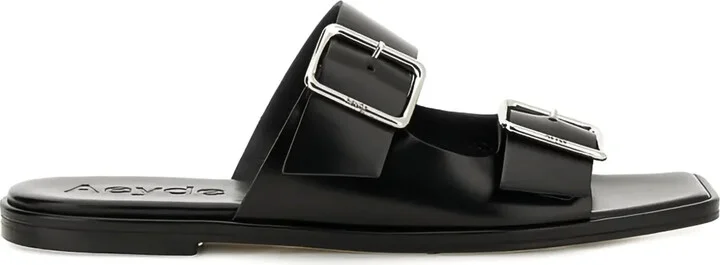 Tonya double-buckle leather sandals