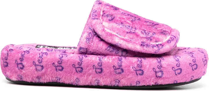 Too Sexy touch-strap slides