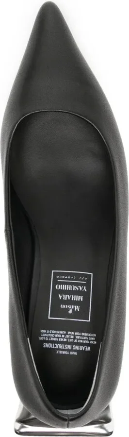 Toothpaste Heel 60mm leather pumps - Image 4