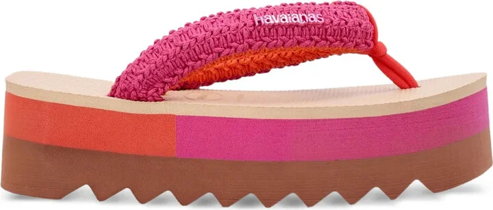 Top Chunky Boho platform flip-flops