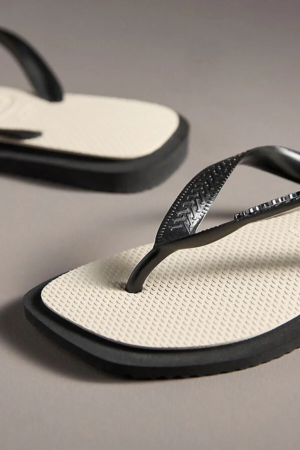 Top Square Fusion Thong Sandals - Image 3