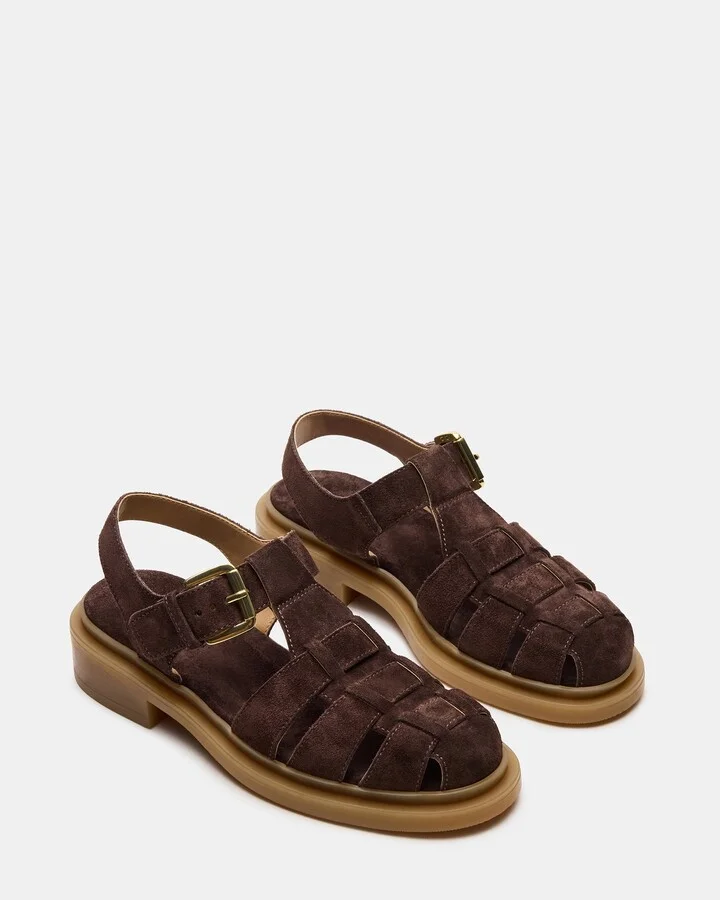 Tope Chocolate Brown Suede - Image 2