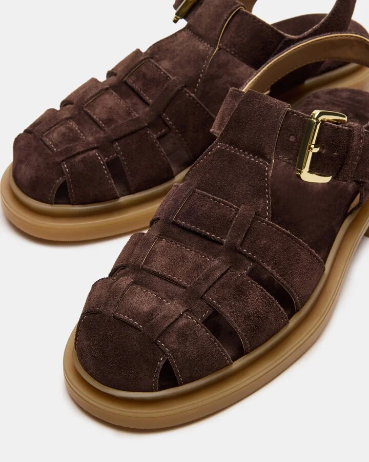 Tope Chocolate Brown Suede - Image 3