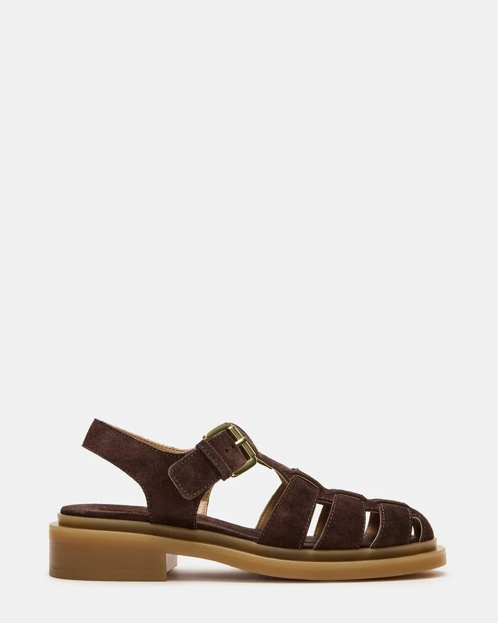 Tope Chocolate Brown Suede