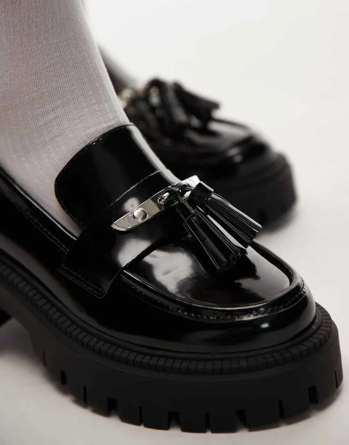 Topshop Cameron chunky loafers in black - Image 2