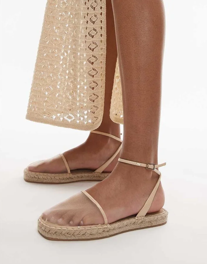Topshop Hailey two part espadrilles in off white - Image 2