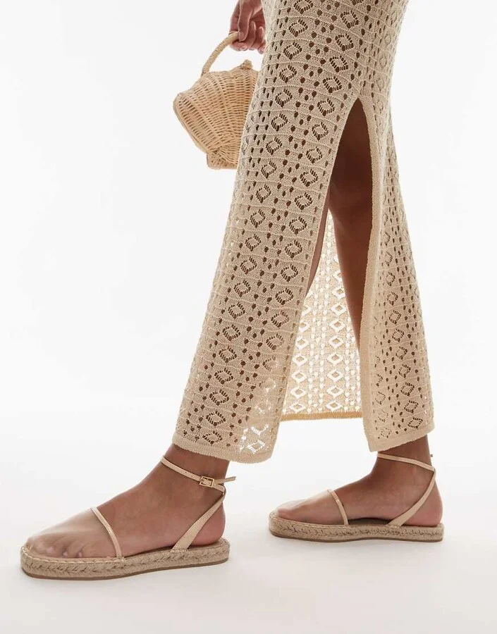 Topshop Hailey two part espadrilles in off white - Image 4