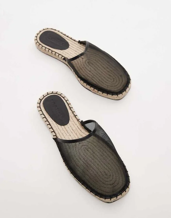 Topshop Harry espadrille mules in black - Image 2
