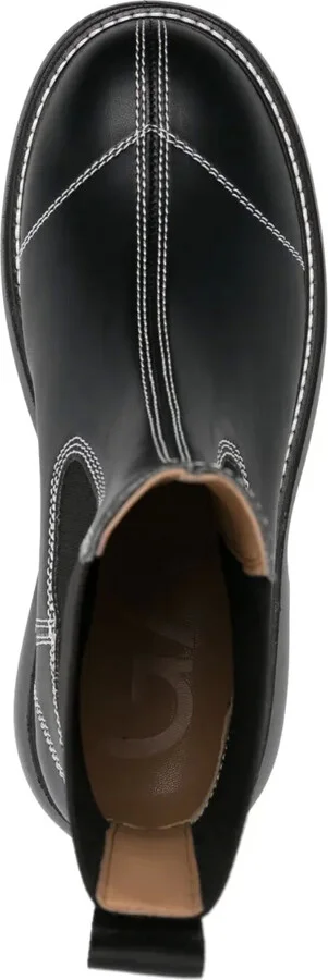 topstitched leather Chelsea boots - Image 4