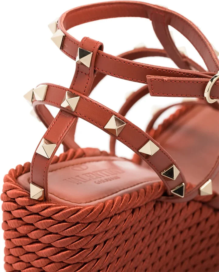 Torchon Rockstud 90mm wedge sandals - Image 5