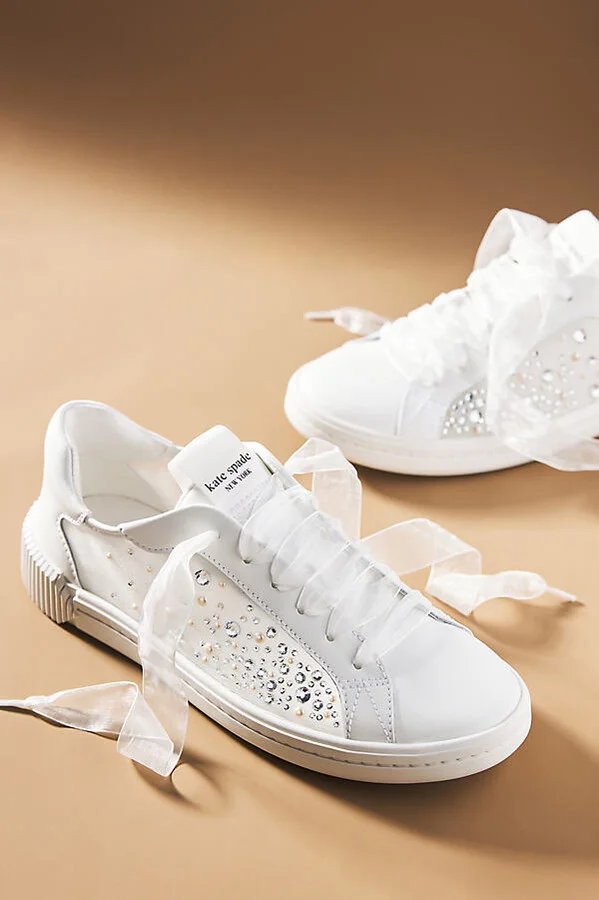 Tori Crystal Embellished Sneakers - Image 2