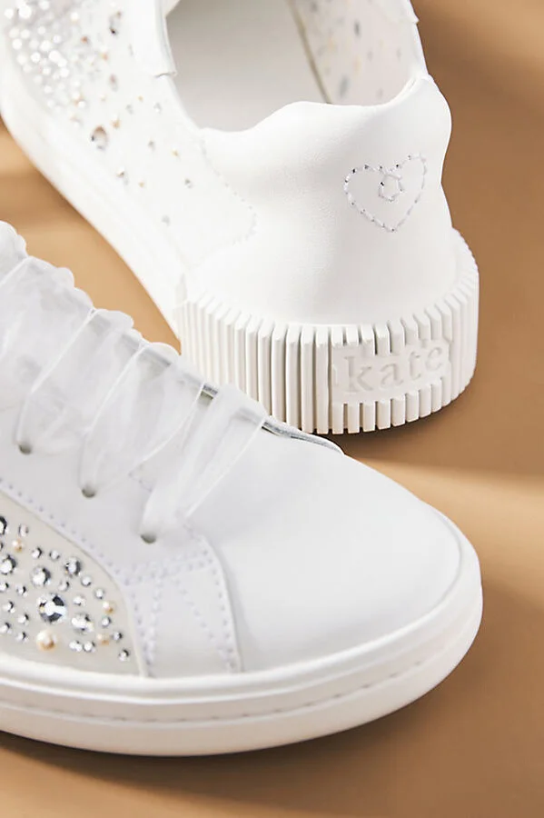 Tori Crystal Embellished Sneakers - Image 3