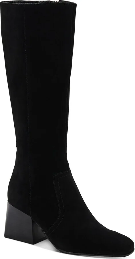 Tori Womens Suede Waterproof Knee-High Boots