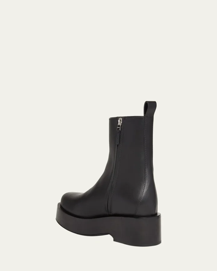 Torino Leather Moto Ankle Boots - Image 2