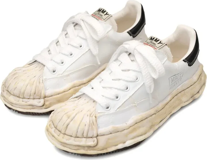 Torn-Film Attached Canvas Sneakers - Image 2