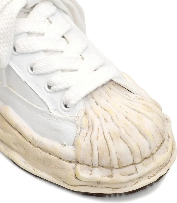 Torn-Film Attached Canvas Sneakers - Image 3