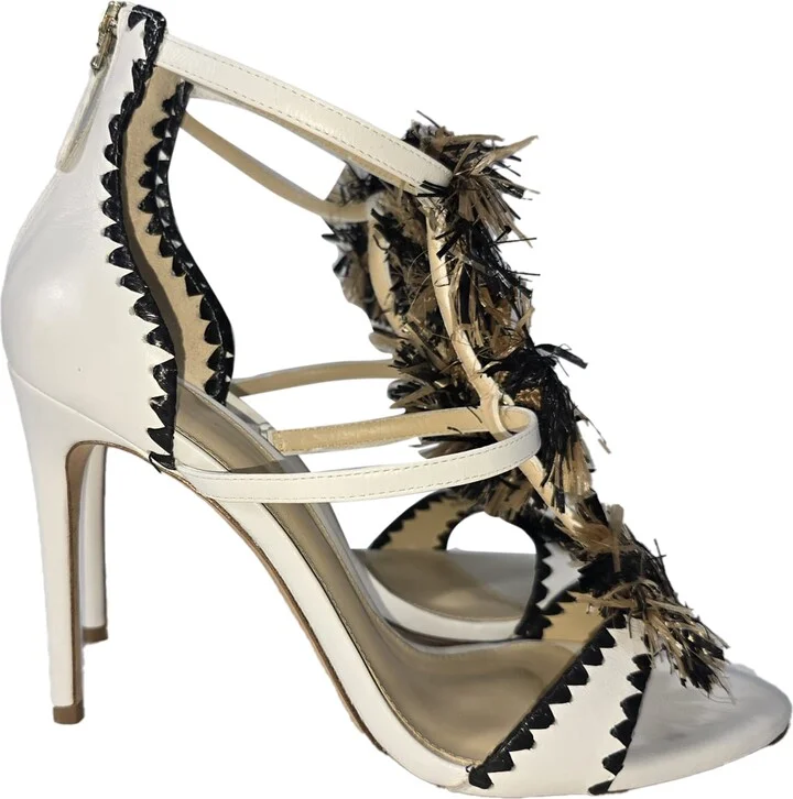 Tornado Sandals in White Leather