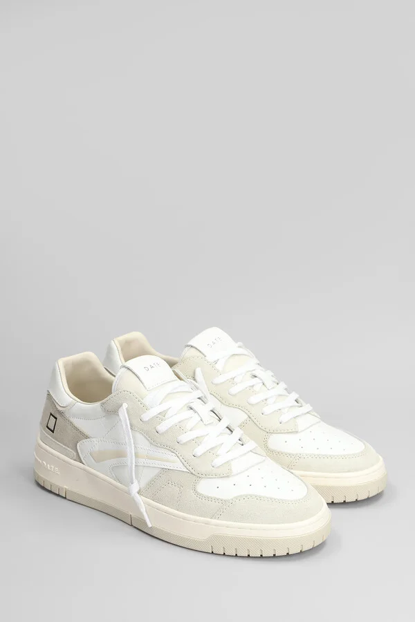 Torneo Colored Sneakers In White Suede And Leather - Image 2