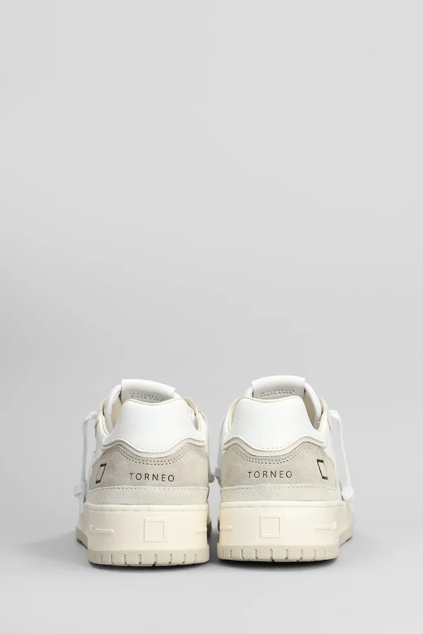 Torneo Colored Sneakers In White Suede And Leather - Image 4