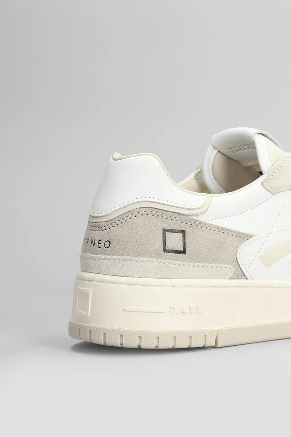 Torneo Colored Sneakers In White Suede And Leather - Image 5