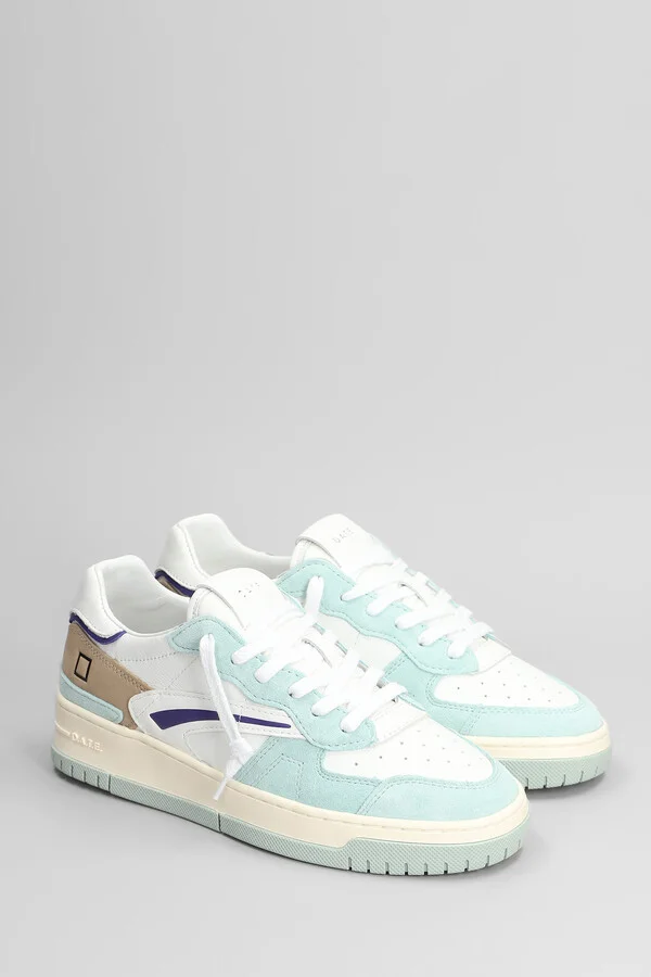 Torneo Pure Colored Sneakers In White Suede And Leather - Image 2