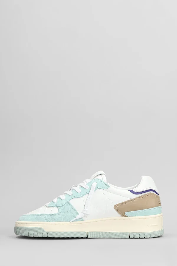 Torneo Pure Colored Sneakers In White Suede And Leather - Image 3