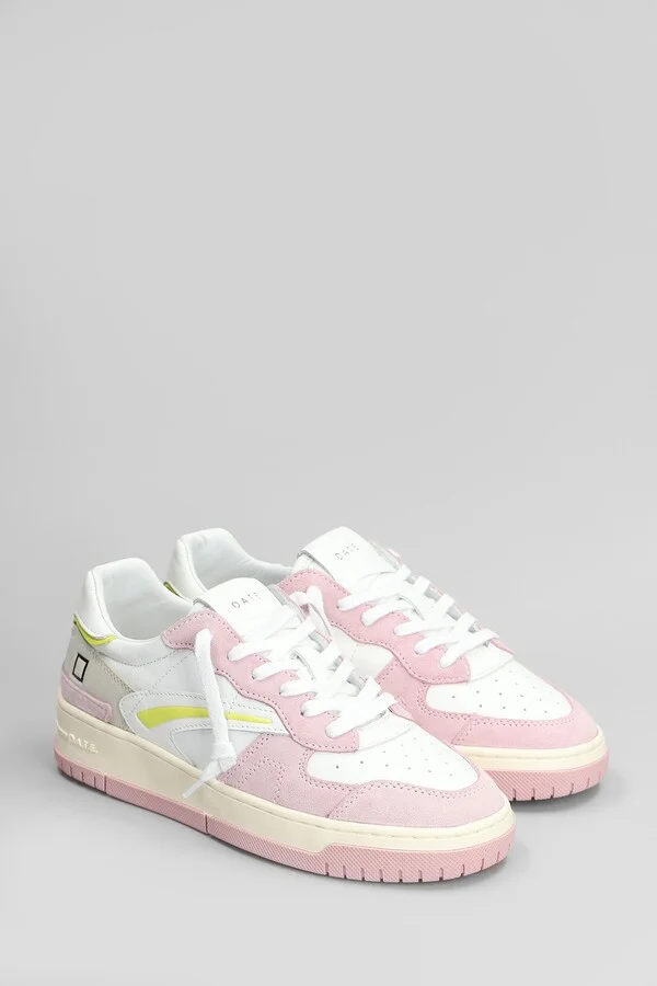 Torneo Pure Colored Sneakers In White Suede And Leather - Image 2