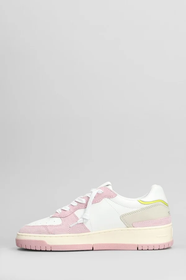 Torneo Pure Colored Sneakers In White Suede And Leather - Image 3