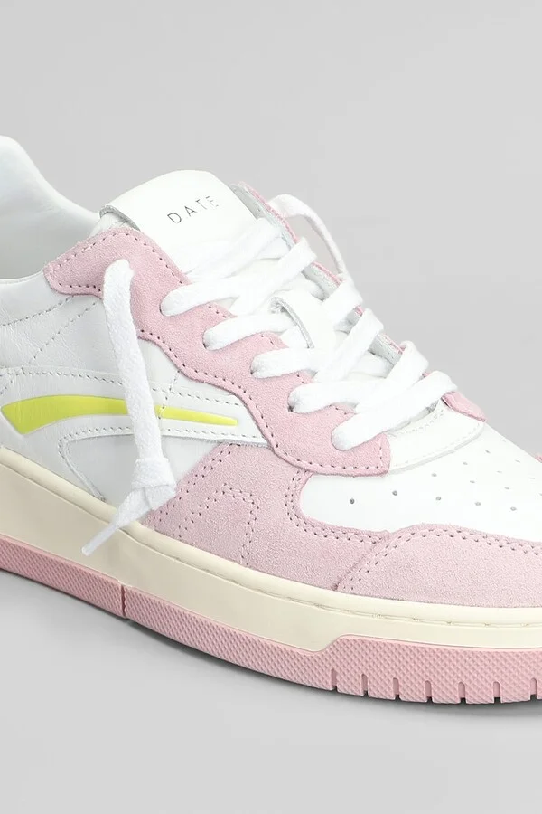 Torneo Pure Colored Sneakers In White Suede And Leather - Image 5