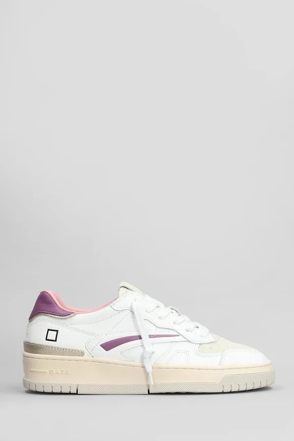Torneo Pure Sneakers In White Suede And Leather