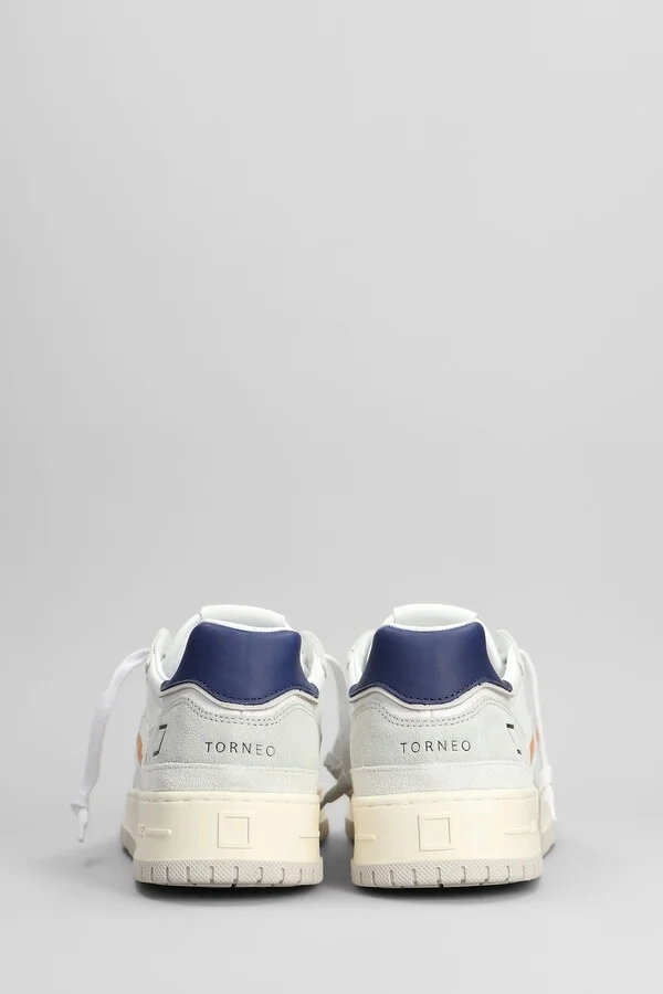 Torneo Pure Soft Sneakers In White Suede And Leather - Image 4