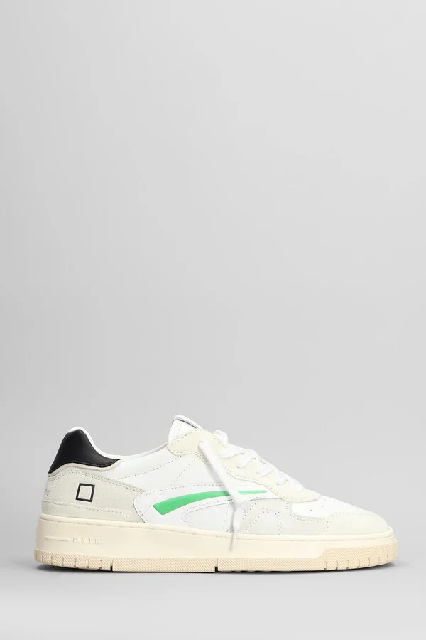 Torneo Pure Soft Sneakers In White Suede And Leather