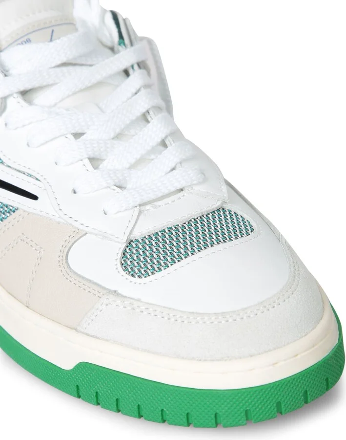 Torneo White Green Sneakers - Image 4