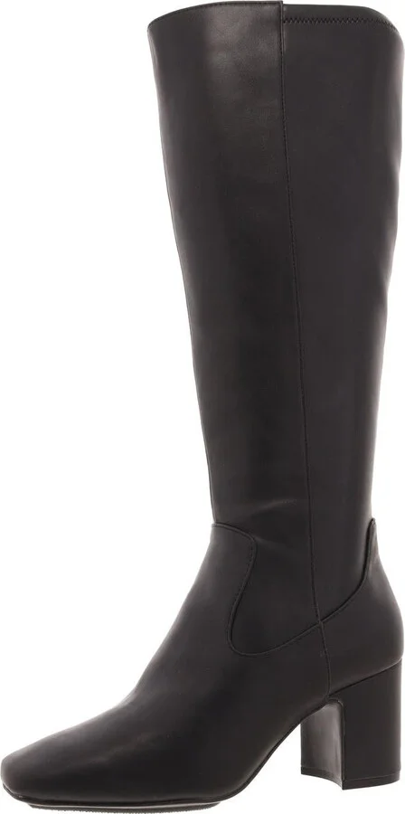Toronto Womens Zip Up Slip On Knee-High Boots