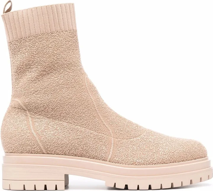 Torrance bouclé ankle boots