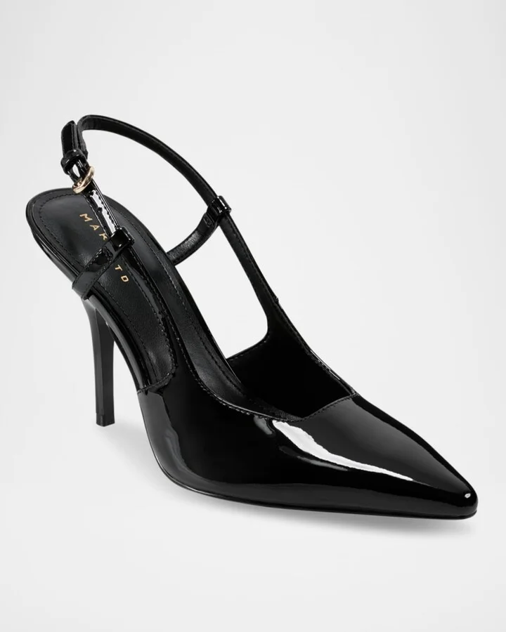 Torry Patent Leather Slingback Pumps - Image 2