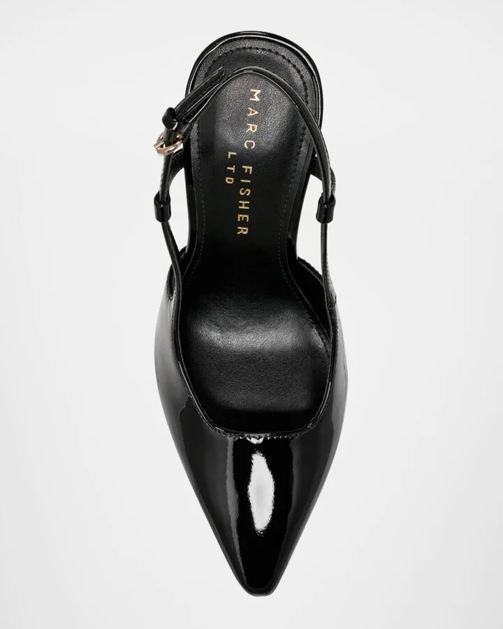 Torry Patent Leather Slingback Pumps - Image 4