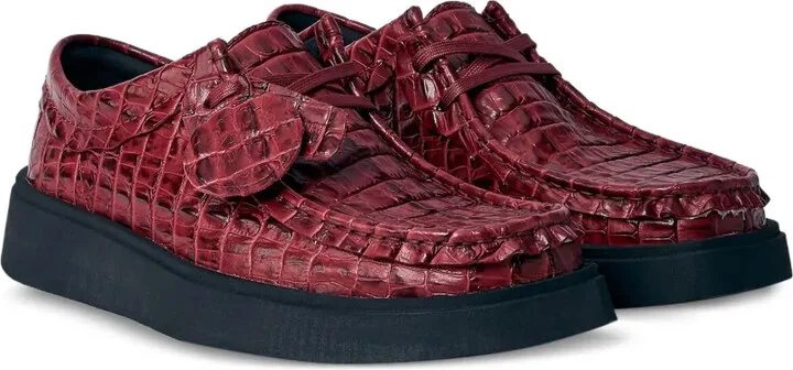 Torview croc-embossed lace-up shoes - Image 2