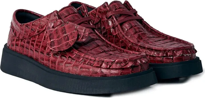 Torview croc-embossed lace-up shoes - Image 2