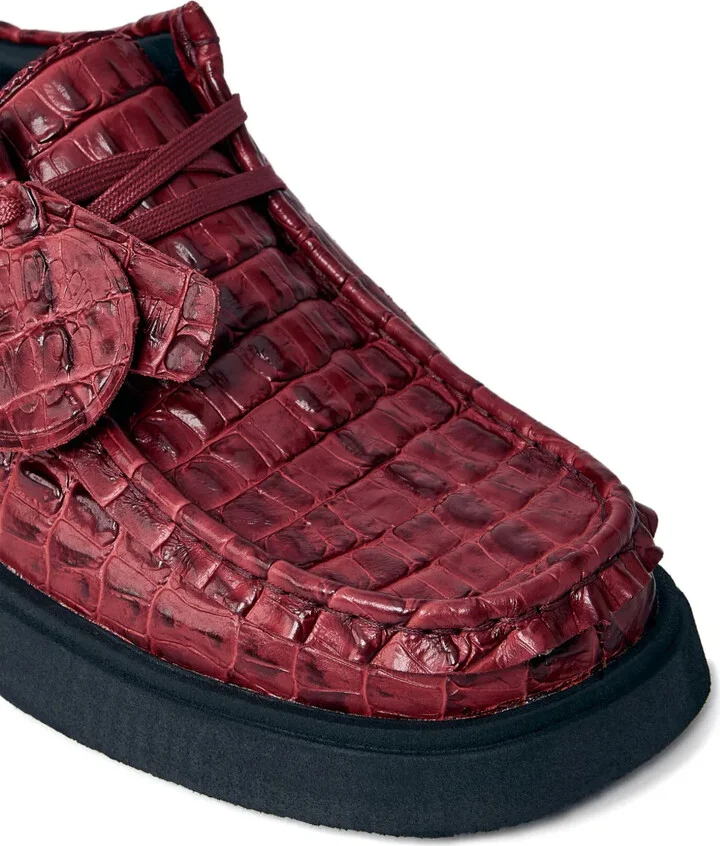 Torview croc-embossed lace-up shoes - Image 3