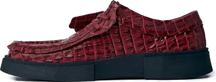 Torview croc-embossed lace-up shoes - Image 4