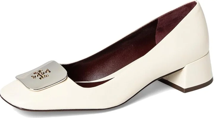 Tory Burch 35 mm Georgia Pumps High Women's Heels Light Cream : 5 M, Leather/Rubber - Image 5