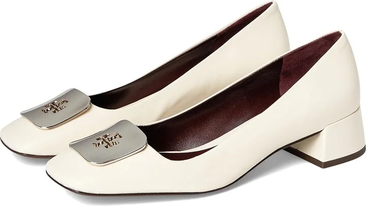 Tory Burch 35 mm Georgia Pumps High Women's Heels Light Cream : 5 M, Leather/Rubber