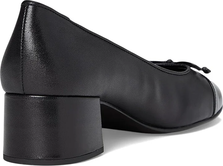 Tory Burch 45 mm Cap-Toe Pump Women's Shoes Perfect Black/Perfect Black : 10.5 M, Leather/Synthetic - Image 4