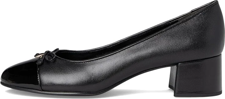 Tory Burch 45 mm Cap-Toe Pump Women's Shoes Perfect Black/Perfect Black : 10.5 M, Leather/Synthetic - Image 6